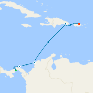 Panama Canal and Central America from Panama City to San Juan