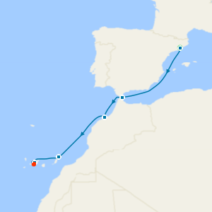 A Journey from Mediterranean Shores to the Canary Islands with Barcelona and Santa Cruz Stays