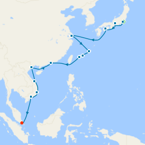 An Extended Journey through Asia’s Unique Coastal Splendours to Singapore with Thee Night Tokyo Stay and Mount Fuji Tour 