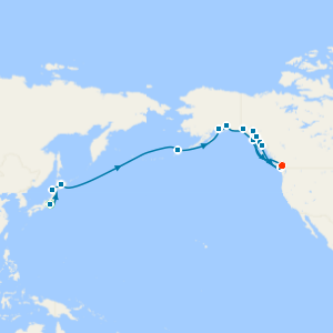 A Grand Journey from Japanese Shores to Alaskan Wilderness to Vancouver with Three Night Tokyo Stay 