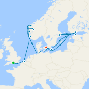 An Extended Journey of Nordic Allure & Timeless Coastal Beauty from Southampton to Copenhagen - Fly Cruise