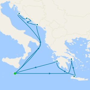 Greek Isles & Croatia from Malta