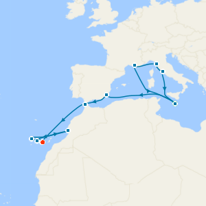 France, Italy & Canary Islands from Malta to Gran Canaria