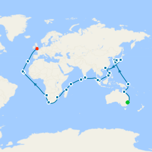 Sydney to Southampton