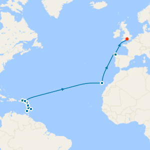 Caribbean Transatlantic from St. Kitts to Southampton