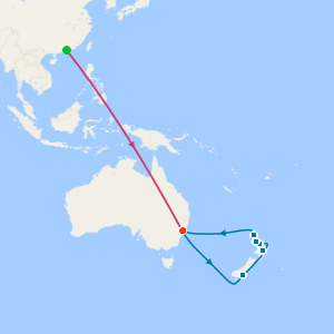 Hong Kong Highlights, Sydney Shores and New Zealand Fjords