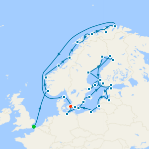 Treasures from Norway, Gulf of Bothnia & The Baltic from Dover to Copenhagen