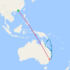 Hong Kong Highlights, Sydney Shores, Coral Coast and Papua New Guinea 