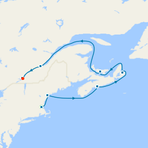 Canada & New England with a 2 night pre cruise stay in Boston and a 2 night post cruise stay in Montreal