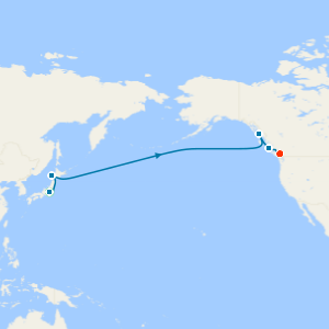 Pacific Eastbound with Two Night Pre and Post Tokyo and Vancouver City Stays 