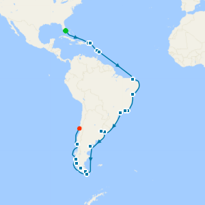 Miami to Valparaiso