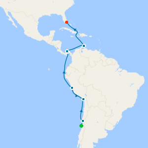Valparaiso to Miami