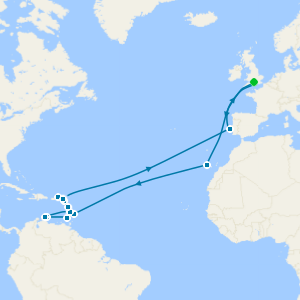 No-Fly Caribbean Adventure from Southampton