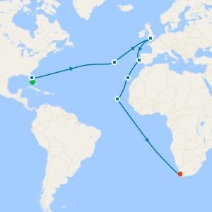 Miami to Cape Town