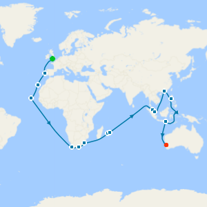 Southampton to Fremantle