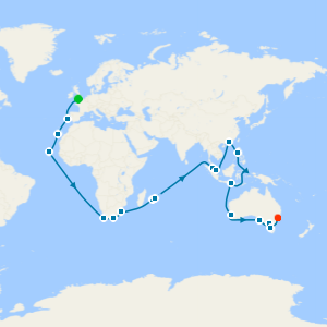 Southampton to Sydney