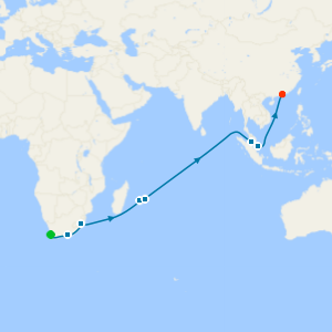 Cape Town to Hong Kong