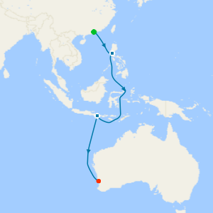 Hong Kong to Fremantle