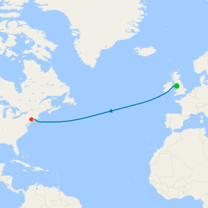 Sail Queen Mary 2's 500th Transatlantic Crossing from Liverpool to New York with a 2 night post-cruise stay