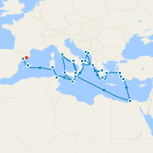 Mediterranean Gems & Exploring Egypt from Civitavecchia to Barcelona