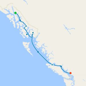 Alaska Glaciers & Canadian Inside Passage from Juneau to Vancouver