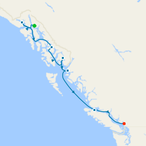 Glacier Bay & Canadian Inside Passage from Juneau to Vancouver