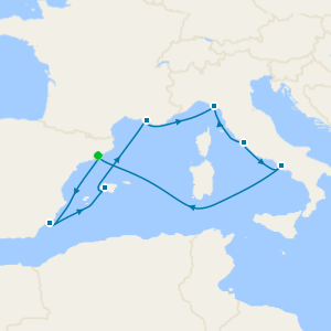 Spain, Italy & France from Barcelona