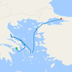 A Journey from Aegean Myths to Istanbul’s Allure from Athens( Piraeus) to Istanbul