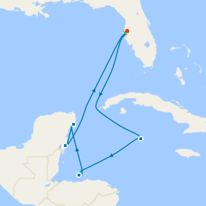 Western Caribbean with a 2 night pre cruise stay in Tampa
