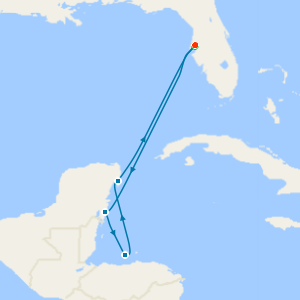 Western Caribbean with a 2 night pre cruise stay in Tampa