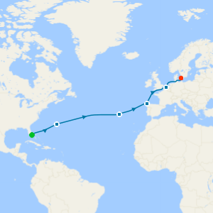 Fort Lauderdale to Copenhagen