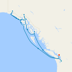 Alaska Experience with 2 night pre and post cruise stays in Seattle and Vancouver
