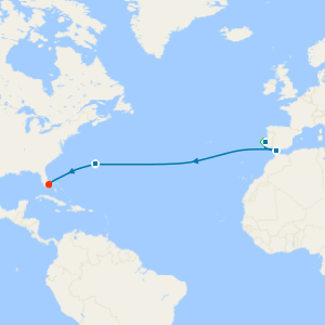 Atlantic Westbound Crossing to Fort Lauderdale with Two Night Lisbon City Stay 