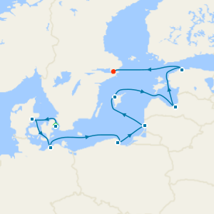 Best of Scandinavia from Copenhagen with a 2 night pre-cruise stay