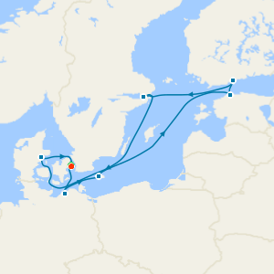 Best of Scandinavia from Copenhagen with a 2 night pre-cruise stay