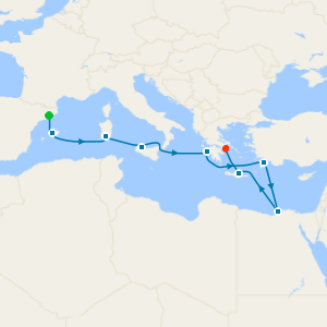 Greek Isles & Egypt from Barcelona - Fly Cruise