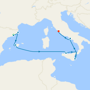 Western Mediterranean with Two Night Barcelona City Stay