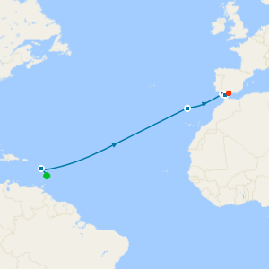 Transatlantic Treasures from Barbados to Malaga