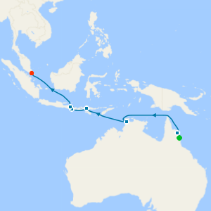 Australia, Komodo & Bali from Cairns to Singapore