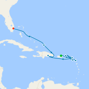 Eastern Caribbean from San Juan to Fort Lauderdale