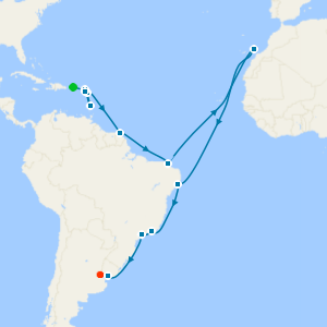 Rio Carnival & South America Voyage from San Juan to Buenos Aires