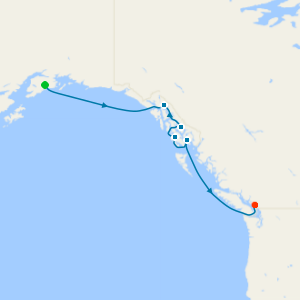 Alaska Glacier & Inside Passage Cruise from Seward to Vancouver
