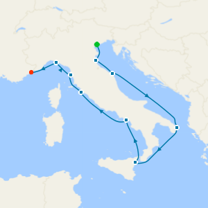 Jewels of the Italian Coastlines from Venice to Nice