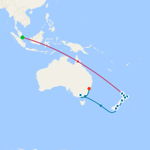 Singapore Stopover, Auckland Stay and Maori Mementos to Sydney