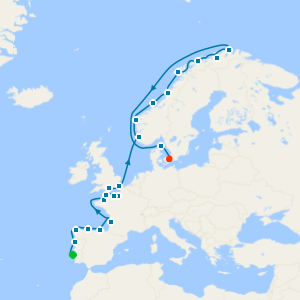 Normandy's Shores, Spain & Norway's North Cape from Lisbon to Copenhagen - Fly Cruise