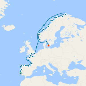 Normandy's Shores, Spain & Norway's North Cape to Copenhagen with Two Night Lisbon City Stay 