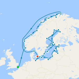 Treasures from Norway, Gulf of Bothnia & The Baltic from Dover to Copenhagen - Fly Cruise