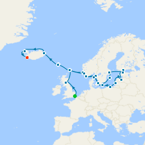 Scotland, Baltic Hidden Gems & Iceland from Dover with Two Night Reykjavik Stay 