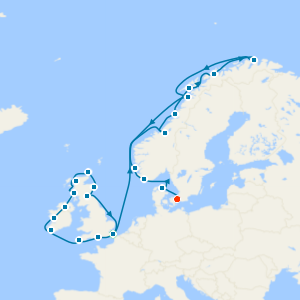 Exploring Scotland, Ireland & Norway's Midnight Sun from Dover with Two Night Copenhagen City Stay 