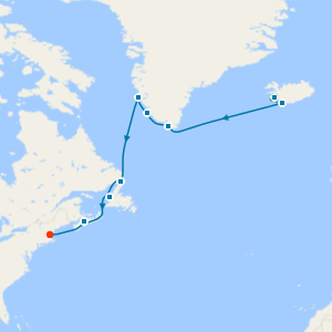 Iceland, Greenland & Atlantic Canada Crossing to Boston with Two Night Reykjavik Hotel Stay 